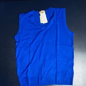 Camii Mia, women's, XL, blue v-veck vest, NWT